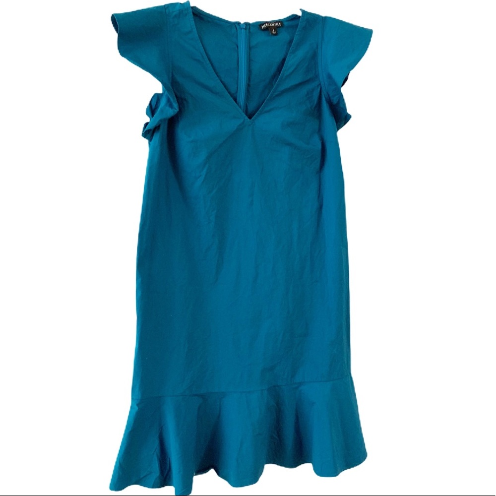 J. Crew Mercantile Blue Midi Dress
